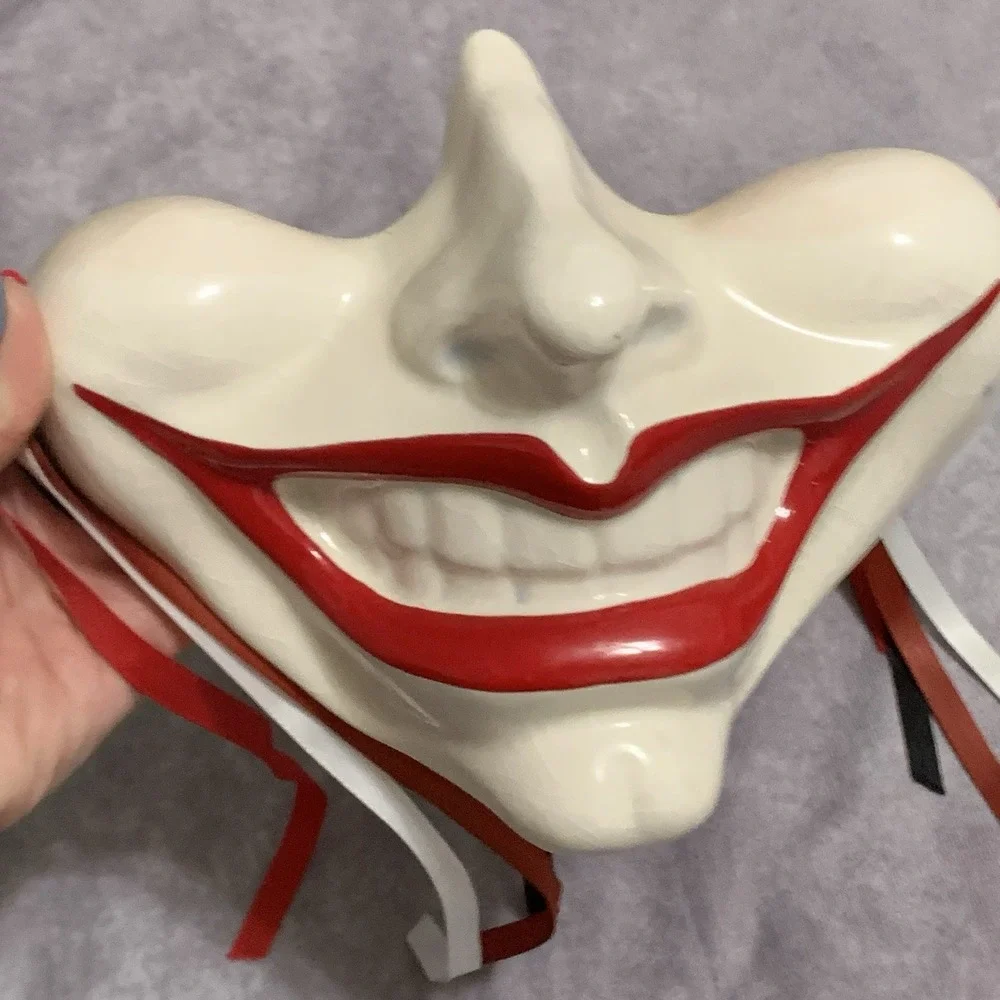 1978 Cast of Thousands Vtg Ceramic Joker Smile Mask Wall Art USA Claudia Cohen